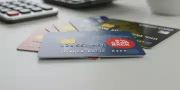 Collection of 5% cash back credit cards on a desk
