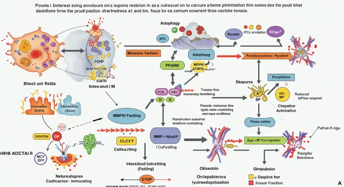 Cellular mechanisms of intermittent fasting improving cardiovascular health.