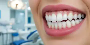 Close-up of a radiant, healthy smile, symbolizing excellent dental health and proactive care.