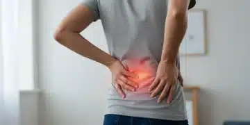 Person stretching for chronic pain relief