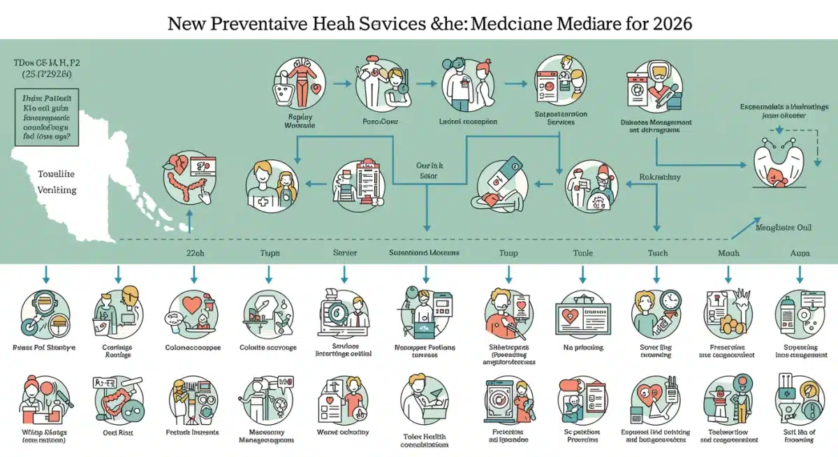 New Medicare preventative services 2026 infographic